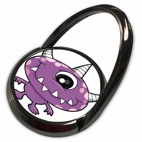 3dRose, Cute Purple People Eater Monster Cartoon Character, Phone Ring