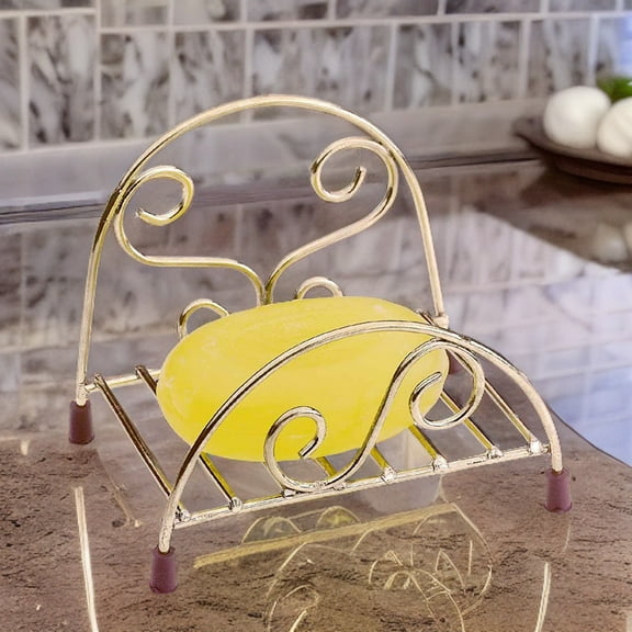 Renovator's Supply Vintage Brass Soap Dish Holder Freestanding Soap Case