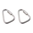 thumbnail image 4 of Transemion Portable Outdoor Carabiner Keychain Stainless Steel Quick Link 8mm 2Set, 4 of 6