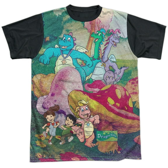 Dragon Tales Mushroom Meadow Unisex Adult Halloween Costume Sublimated T Shirt