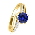 thumbnail image 3 of Aonejewelry 1.15 Ct. Halo Tanzanite and Diamond Engagement Ring Crafted In 14k Solid Yellow Gold, 3 of 4