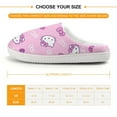 thumbnail image 2 of Kids Slippers Hello Kitty House Slippers Warm Soft Plush Slipper Anti-Slip Winter Fluffy House Shoes for Boys Girls, 2 of 7