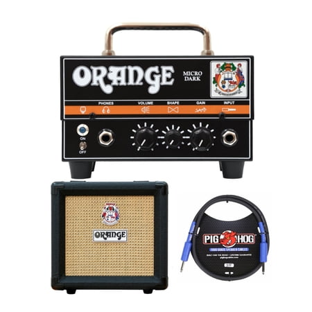 UPC: 0196271295617 | Orange Amps Micro Dark Terror 20-Watt Amp Head with Cabinet and Speaker Cable