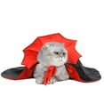 Funny Halloween Dog Cat Vampire Cloak Costume StandCollar Design Pet
