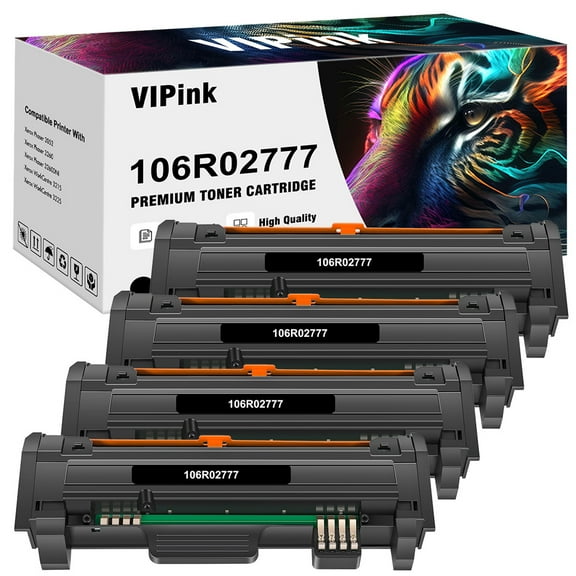 106R02777 Toner Cartridge 106R02777 Compatible for Xerox 3215 Phaser 3260DI 3260DNI 3260 3052 WorkCentre 3215NI 3225DNI 3225 Printer ink (Black, 4-Pack)