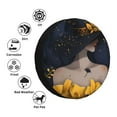 thumbnail image 4 of Naloa Elegant Lady With Hat PVC Leather Spare Tire Wheel Cover Spare Tire Cover, for Car Truck SUV Camper Trailer Universal Fit(14-17in)-15 inch, 4 of 6