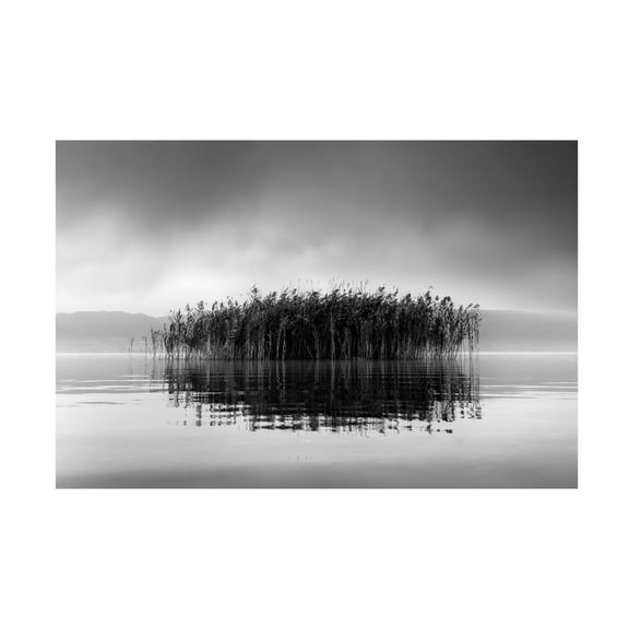 Canvas Wall Art - George Digalakis 'Lake Volvi Vii' Wall Art for Living Room, Bedroom, or Office Décor by Trademark Fine Art - 19 x 12 Inches