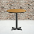 thumbnail image 2 of Flash Furniture 30'' Round Natural Laminate Table Top with 22'' x 22'' Table Height Base, 2 of 5