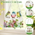 thumbnail image 3 of Diamond Art Hanging Kit for Adult Rhinestone DIY Diamond Art Multipurpose Window Ornament Wall Hanging Kit for Living Room Sturdy Room Bedroom (Bird Three Colorful), 3 of 10