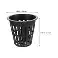 thumbnail image 2 of KONTONTY 12pcs Mesh Net Cup Kit Black Plastic for Soilless Cultivation Office Use, 2 of 8