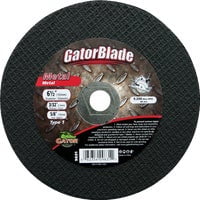 Gator 9629 Grinding Wheel, 6 in Dia, 0.04 in Thick, 7/8 in Arbor