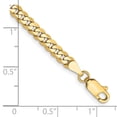 thumbnail image 2 of TheJewelryHut 14K 3.9mm Flat Beveled Curb Chain, 2 of 2