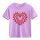 thumbnail image 1 of Blusas y camisas de manga corta con cuello redondo para niños y niñas, camisetas gráficas de manga corta, blusas con estampados bonitos para la temporada escolar., 1 of 9