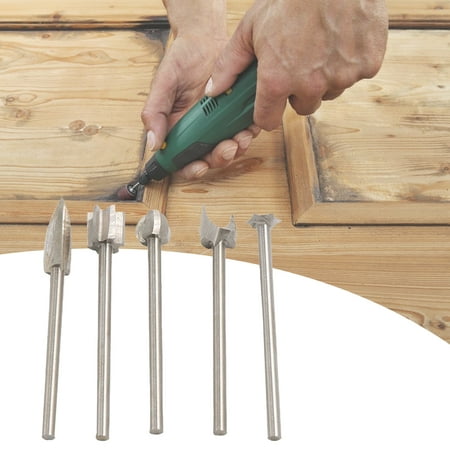 

MyBeauty 5Pcs/Set Wood Carving Cutter 3/4/5mm Easy to Install Hand Tools Wood Carving Engraving Drill Bit Set for Woodwork