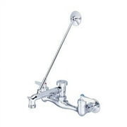 Central Brass Double Handle Wall Mount Garage Faucet