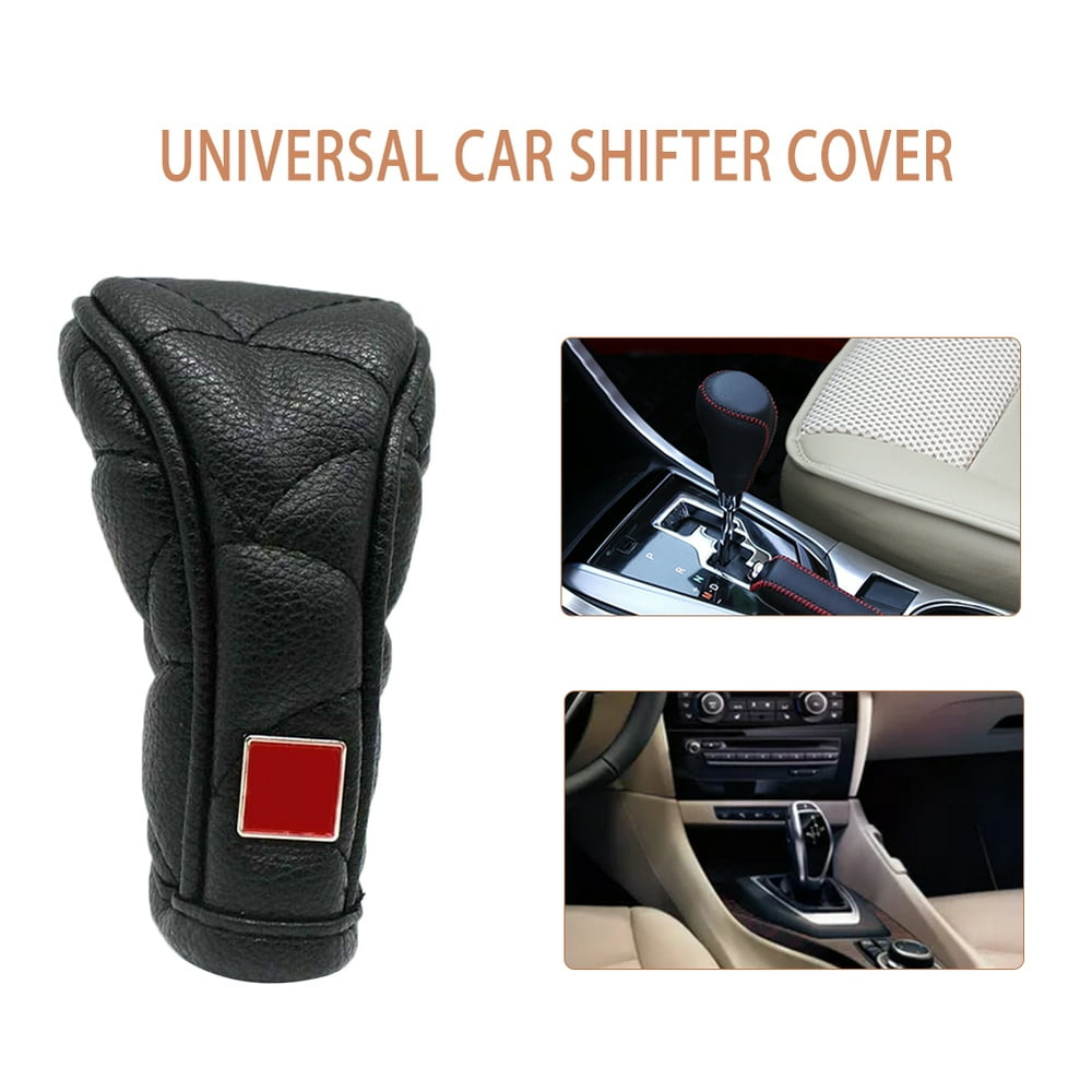 Universal Car Shifter Cover AntiSlip Zipper Closure Car Shift Knob