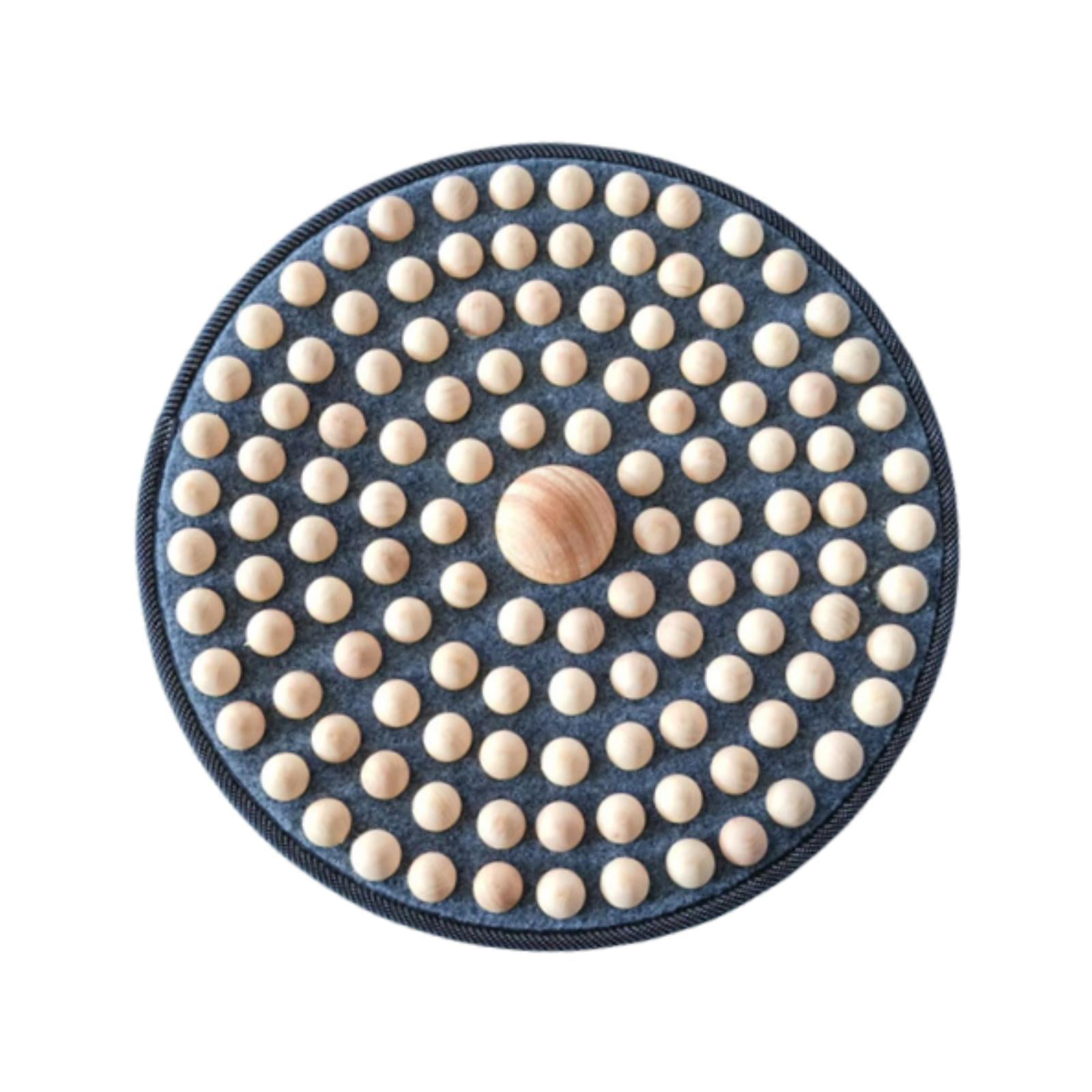 Bothyi Ergonomic Wood Foot Massage Pad Compact Acupressure Mat for Home Spa Living Room Style A