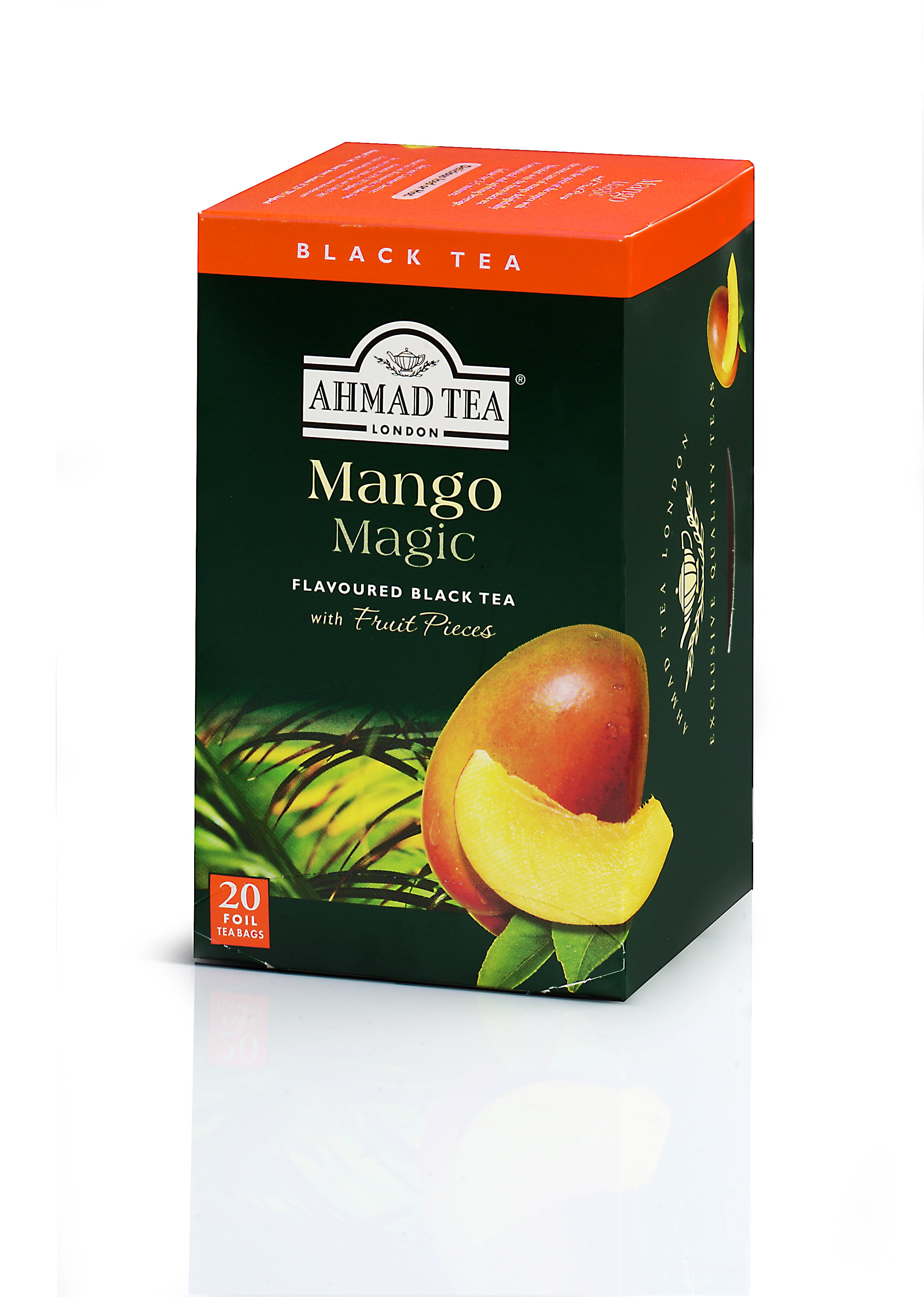 Ahmad Tea Mango Magic Black Tea Bags, 120 Ct (6 Boxes of 20)