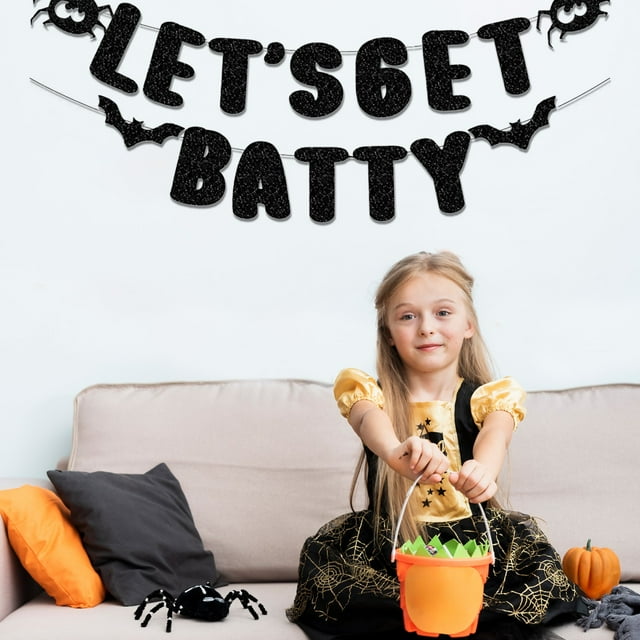 Banderines colgantes de Halloween | Pancarta espeluznante de "Truco o trato" | Decoración de papel negro de 22 x 15 cm para chimenea, porche y fiesta | Uso interior y exterior