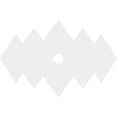 thumbnail image 3 of 22"W x 14 5/8"H x 3"ID x 6 3/4"C x 1"P Zoe Architectural Grade PVC Contemporary Ceiling Medallion, 3 of 7