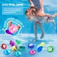 thumbnail image 3 of Diving Gems Pool Toys with Pirate Treasure Chest, Colorful Acrylic Diamonds, Underwater Sinking Swim Toys for Age 3+ Pool Games, 3 of 7