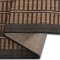thumbnail image 2 of Quick Dry Brown Black Geometric Indoor Outdoor Rug, 2 of 5