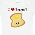 thumbnail image 4 of Inktastic I Love Toast Boys or Girls Baby Bodysuit, 4 of 5