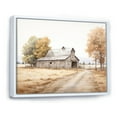 thumbnail image 2 of Designart "Minimalist Landscape With Barn Scenery" Barn Floater Framed Wall Decor, 2 of 5