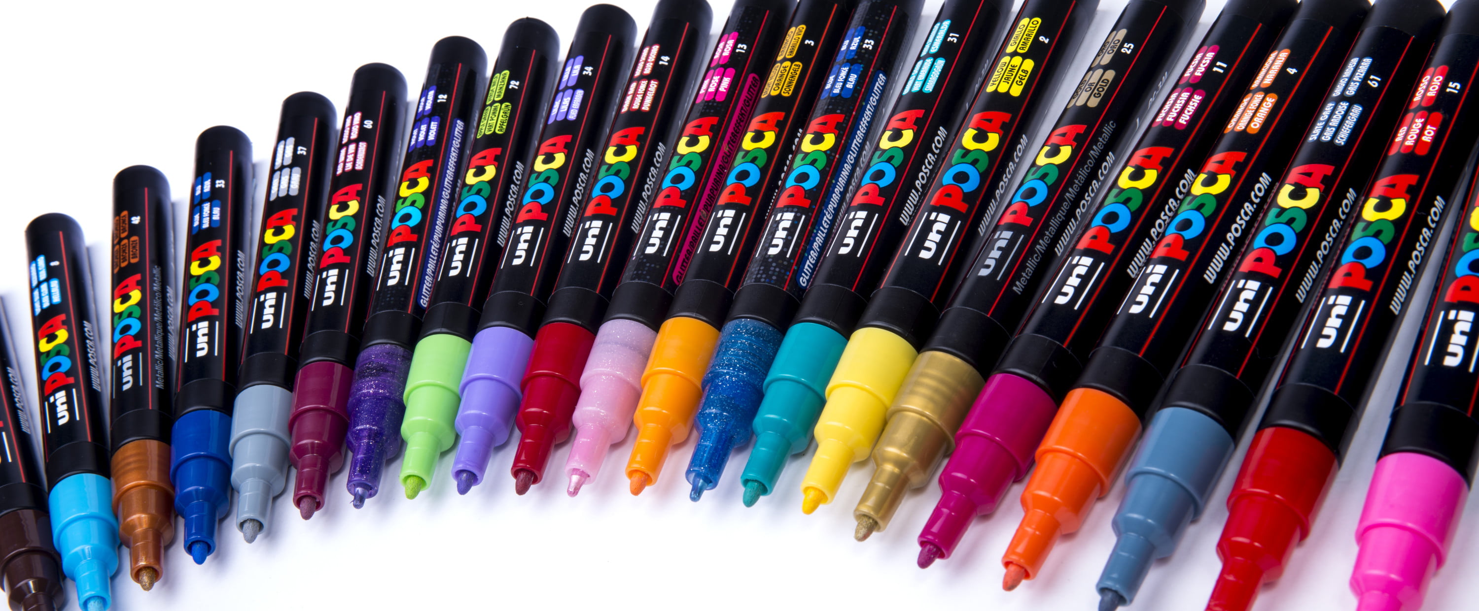 UNI Posca Paint Marker PC-3M - Fine Point - 8 Color Set -  Paint Marker