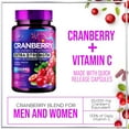 thumbnail image 6 of Cranberry Supplement Pills Extract from 25000mg - 3X Strength Concentrated Whole Fruit Cranberry with Vitamin C, Triple Strength for Cleanse & Urinary Tract Health Support, Sugar-Free - 120 Capsules, 6 of 7