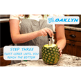 Oaklyn Stainless Steel Pineapple Corer Cutter Slicer tool with Recipe