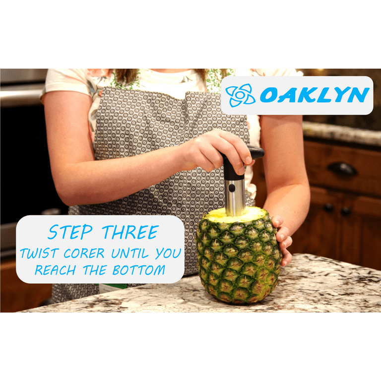 Oaklyn Easy Clean Rustproof Pineapple Slicer & Corer Tool