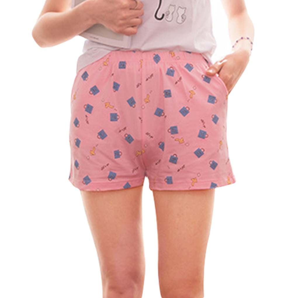 homeholiday Summer Sleep Bottoms Cotton Pajama Shorts Women's Loose ...