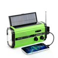 thumbnail image 1 of (green)SOS Power Bank For Car Home Multifunction Radio XSY-320 5000mAh AM/FM/WB Solar USB Rechargeable Portable Emergency Flashlight, 1 of 5