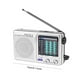 thumbnail image 4 of Radio Digital Bolsillo Doble Banda SW/AM/FM Pantalla LCD (KK9 Plateado), 4 of 4