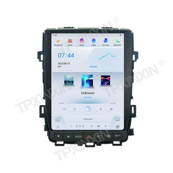 TPXINXIN 12,1 Pouces Android 13 style Tesla CarPlay Radio de Voiture pour Toyota Alphabet 20 Series 2007-2014 Lecteur Multimédia à Écran Tactile IA Navigation GPS BT