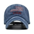 thumbnail image 5 of Xysaqa Patriotic Baseball Cap for Women Men USA American Flag Hat Embroidered Sports Style Vintage Trucker Hat Hat, 5 of 7