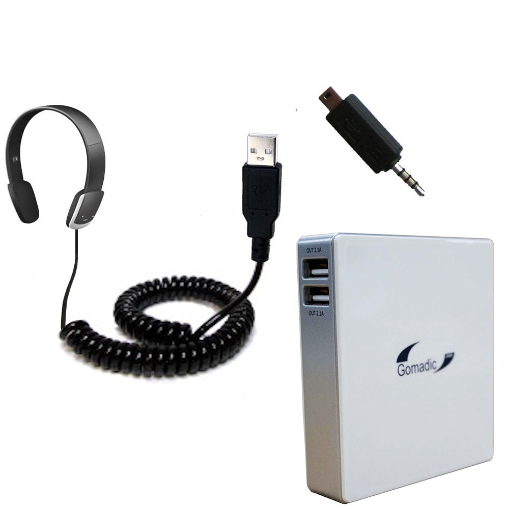 Gomadic High Capacity Rechargeable External Battery Pack suitable for the Jabra Halo 2 - Portable Charger with TipExchange Technology