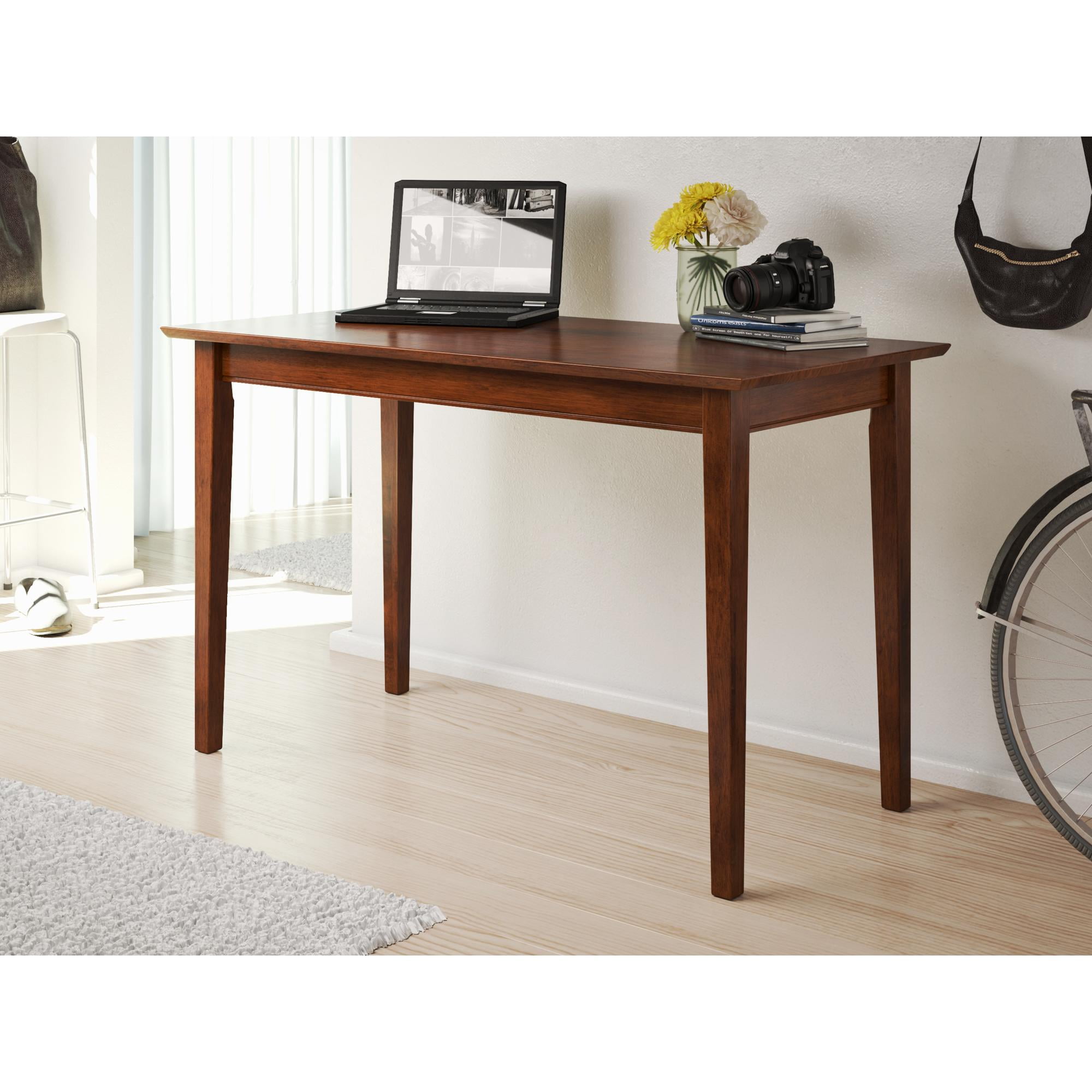 Shaker Writing Desk in Walnut or Caramel - Walmart.com ...