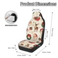 thumbnail image 6 of Chririnla Easy to Install Car Seat Covers for Auto, Polyester Elastic Automotive Seat Cover, Christmas Santa Reindeer Print, 6 of 12
