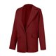 thumbnail image 5 of Puntoco Mujer Sólido Manga Larga Oficina Abrigo Cárdigans Traje Chaqueta Larga Tops Puntoco Puntoco-1, 5 of 5