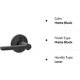 thumbnail image 2 of Schlage J170-Sol Solstice Non-Turning One-Sided Dummy Door Lever From The J-Series - Black, 2 of 2