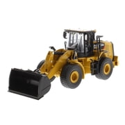 CAT Caterpillar 950M Wheel Loader W/ Bucket & Log Fork W/ Two Log Poles Play & Collect! 1/64 Diecast Model by Diecast Masters