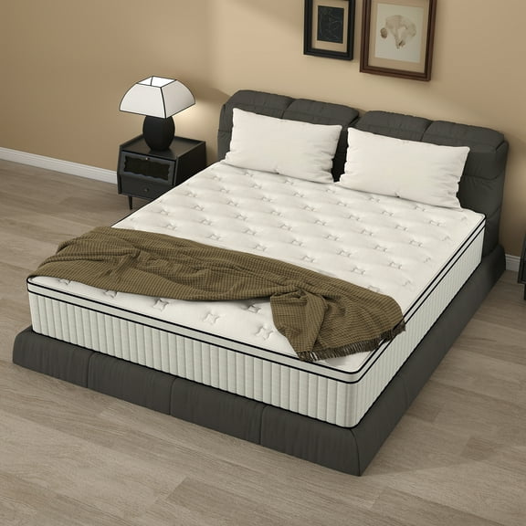 DalisTairy 14 inch Twin Size Medium Firm Hybrid Mattress Thickness Bed In A Box