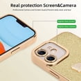 thumbnail image 2 of Compatible with iPhone 11 Case with Butterfly Bracket Ring Stand Glitter,Luxury Cute Clear Flexible Cover Camera Protection Shockproof Phone Case for Women Girl-Gold, 2 of 12