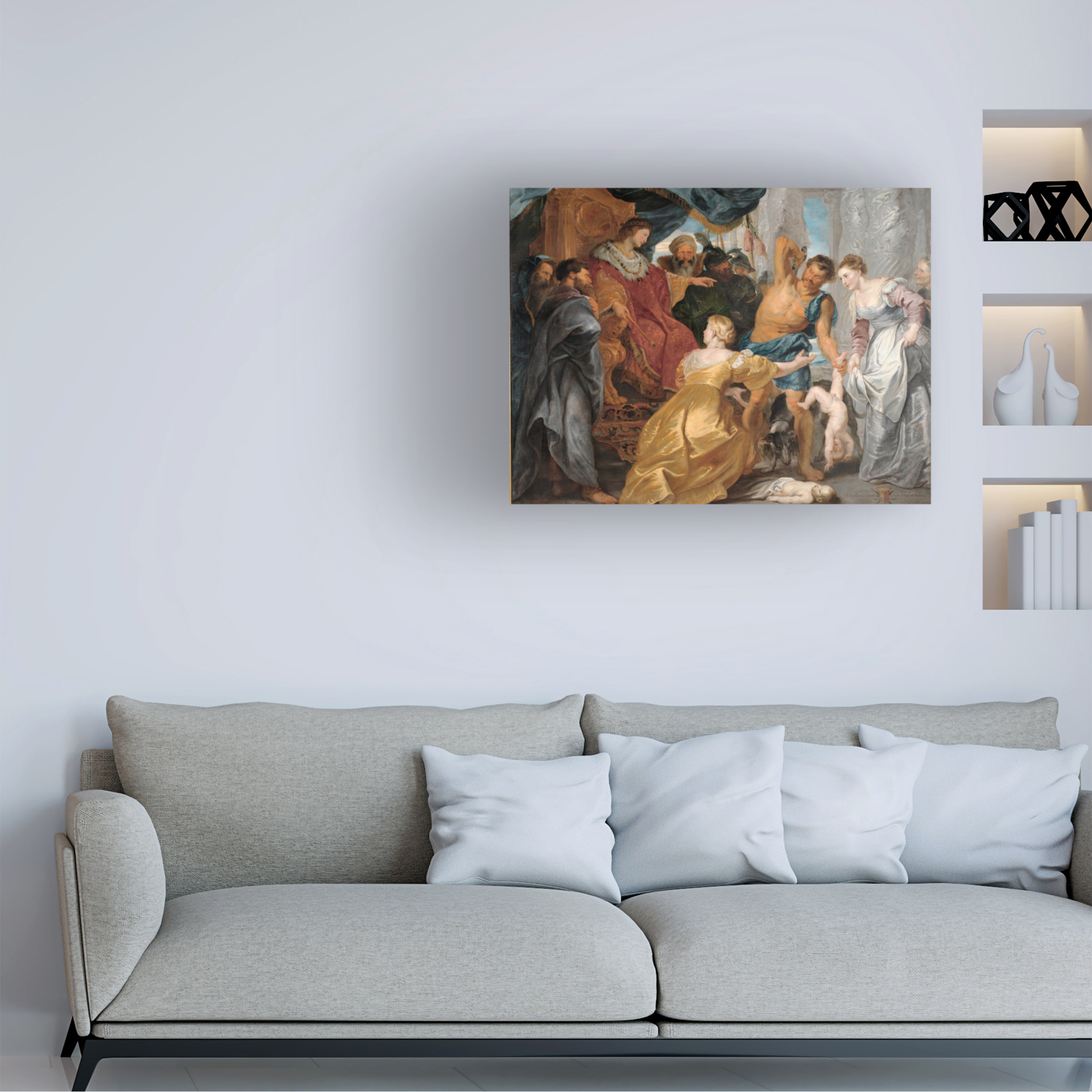 Peter Paul Rubens 'The Judgement Of Solomon' Canvas Art