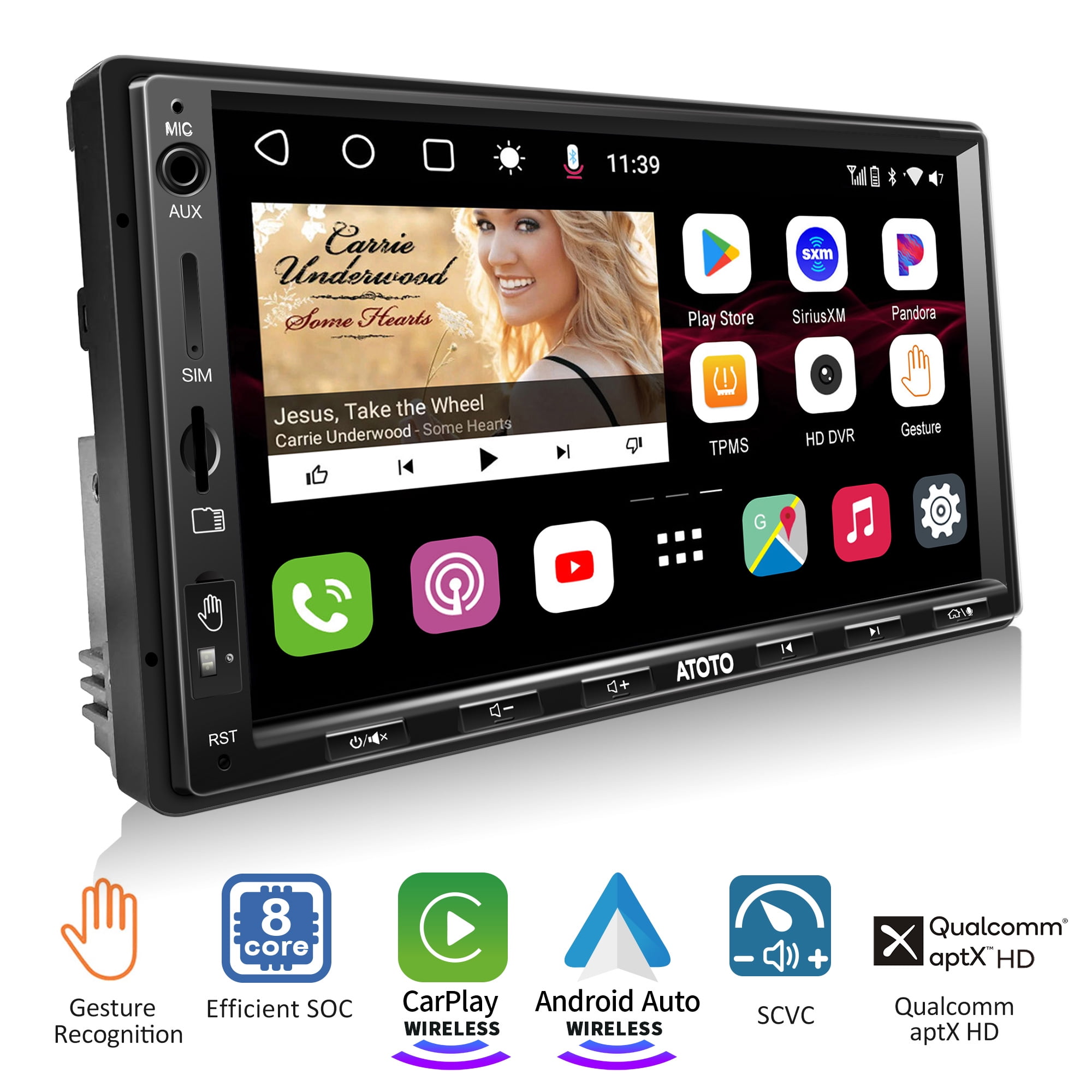 ATOTO S8 Ultra 7inch Touch Screen 4GB+64GB Double Din Car Stereo,Wireless  Carplay&Android Auto Bluetooth Car Radio with 4G Cellular Modem
