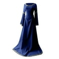 thumbnail image 1 of Robe Médiévale pour Femmes Renaissance Robe pour Femmes Ajustée Irrégulière à Manches Longues Cosplay Robe Maxi Robe Maxi à Manches Longues Robe Renaissance Femmes Robe à Manches Longues Robe Maxi Femmes, 1 of 5