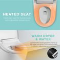 thumbnail image 4 of VOVO Stylement VB-3000SE Electronic Smart Toilet Bidet Seat, Heated Seat, One Piece Bidet Toilet Seat, Elongated - White, 4 of 7