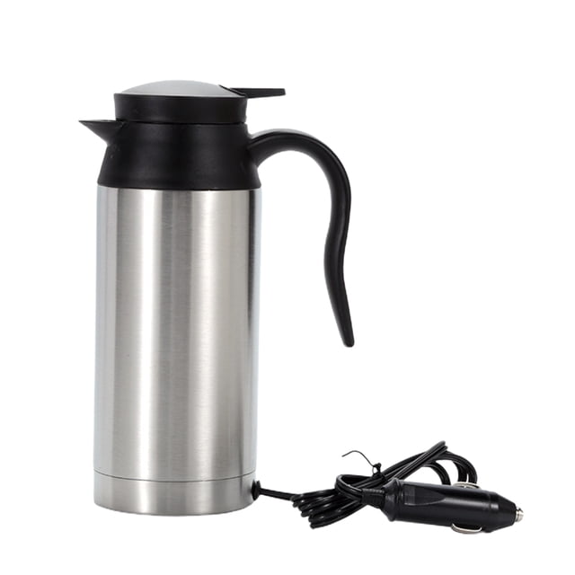 Hervidor de agua eléctrico de acero inoxidable para coche, 12 V y 24 V, para viaje
